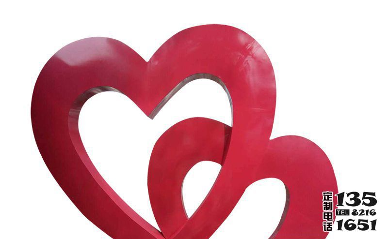 公園玻璃鋼紅色愛心雕塑 公園玻璃鋼紅色愛心雕塑
