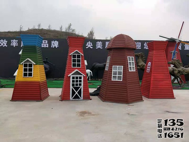 兒童游樂(lè)場(chǎng)彩三色玻璃鋼風(fēng)車(chē)雕塑 兒童游樂(lè)場(chǎng)彩三色玻璃鋼風(fēng)車(chē)雕塑