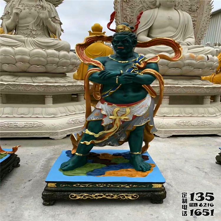 玻璃鋼彩繪大型人物景觀神話(huà)人物十二神將雕塑