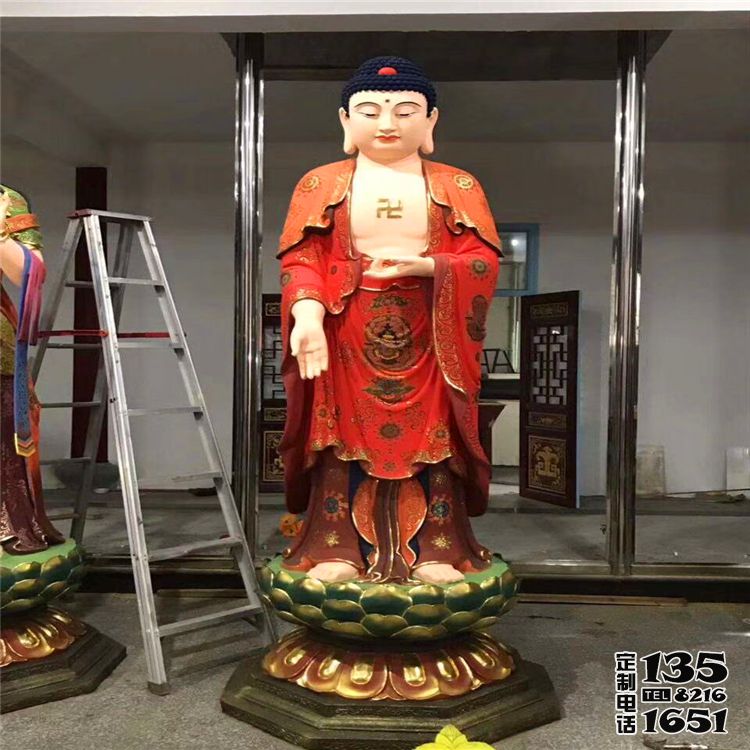 景區(qū)寺廟玻璃鋼彩繪供奉佛像三圣佛雕塑 景區(qū)寺廟玻璃鋼彩繪供奉佛像三圣佛雕塑