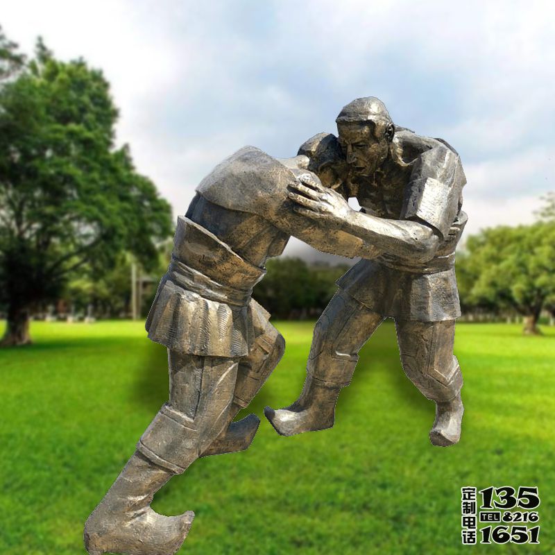 學(xué)院操場(chǎng)玻璃鋼仿銅摔跤人物雕塑 學(xué)院操場(chǎng)玻璃鋼仿銅摔跤人物雕塑